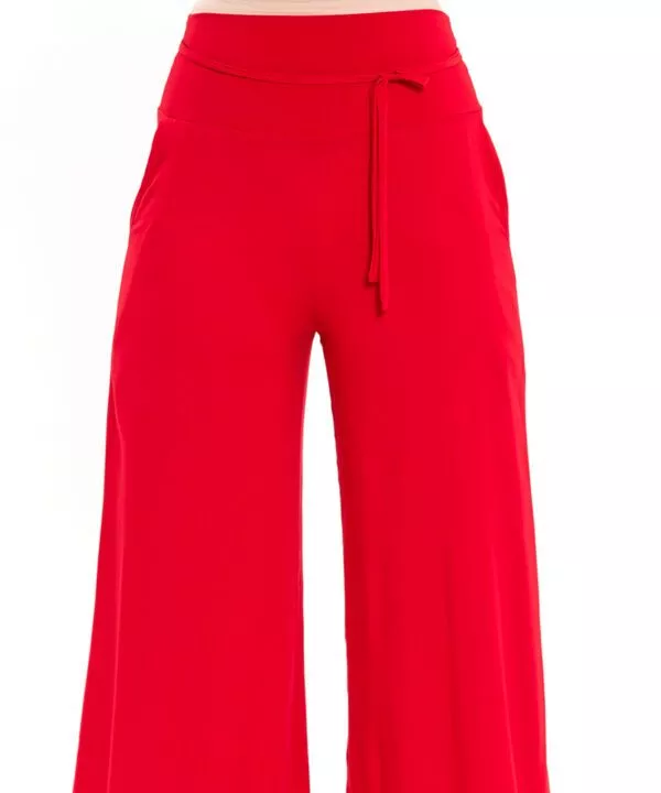 Wide Leg Sommerhose in rot von ulliKo