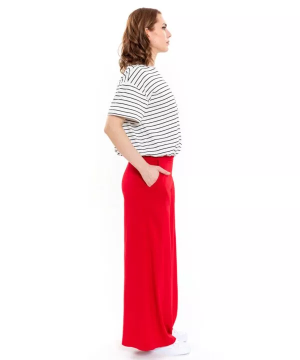 Wide Leg Sommerhose in rot von ulliKo