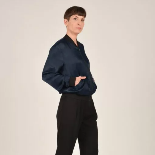 Ulliko Blouson Satin blau